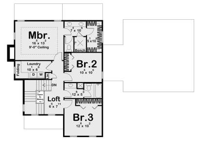 Second Floor for House Plan #963-01117