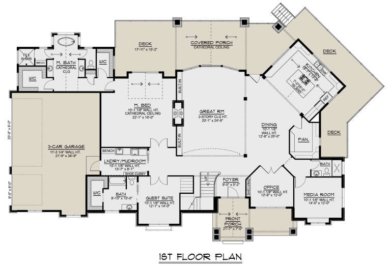 House Plan House Plan #32599 Drawing 1