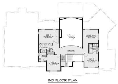 Second Floor for House Plan #5032-00331