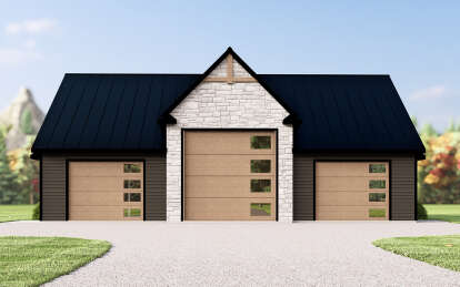 Modern House Plan #5032-00332 Elevation Photo