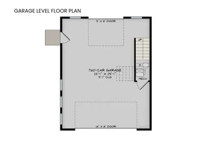 Garage Floor for House Plan #5387-00007