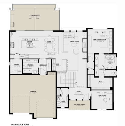 Main Floor  for House Plan #8937-00107