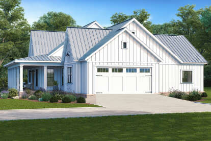 Modern Farmhouse House Plan #4534-00139 Elevation Photo
