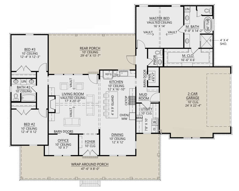 House Plan House Plan #32603 Drawing 1