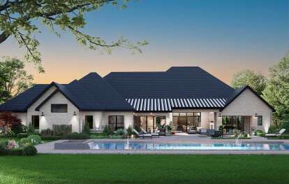 French Country House Plan #5445-00544 Elevation Photo