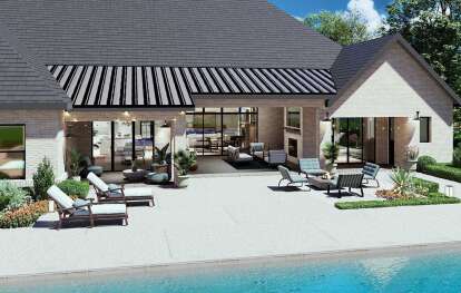 French Country House Plan #5445-00544 Elevation Photo