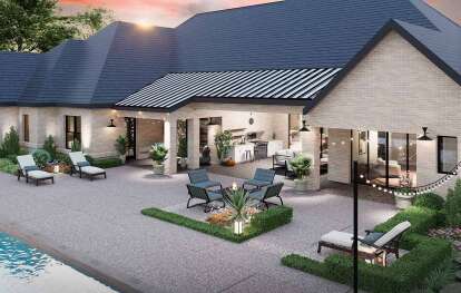 French Country House Plan #5445-00544 Elevation Photo