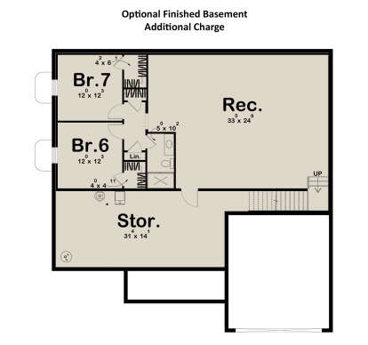 Basement for House Plan #963-01118