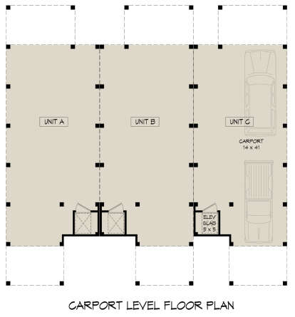 Garage Floor for House Plan #940-01249