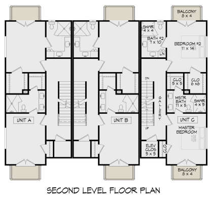 Second Floor for House Plan #940-01249