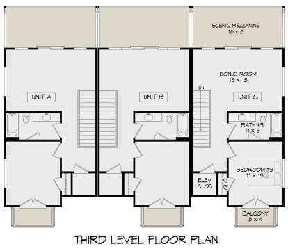 Third Floor for House Plan #940-01249