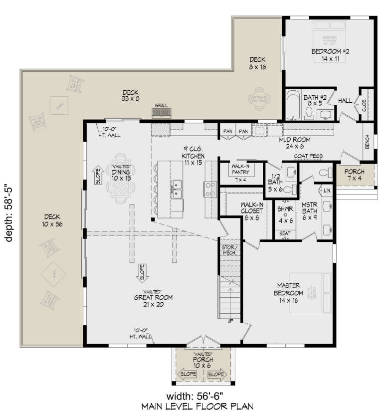 House Plan House Plan #32611 Drawing 1