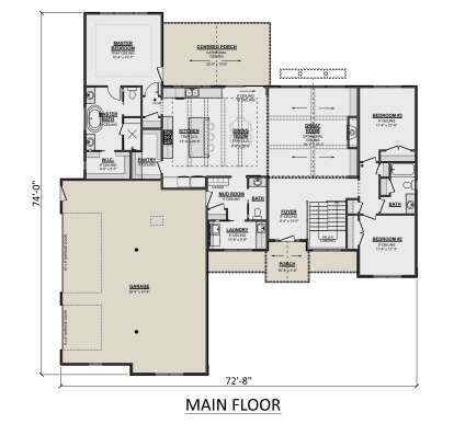 Main Floor  for House Plan #1958-00048