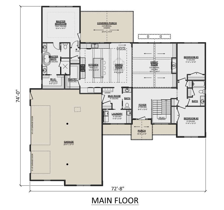 House Plan House Plan #32612 Drawing 1