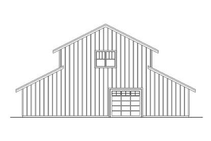 Barn House Plan #035-01125 Elevation Photo