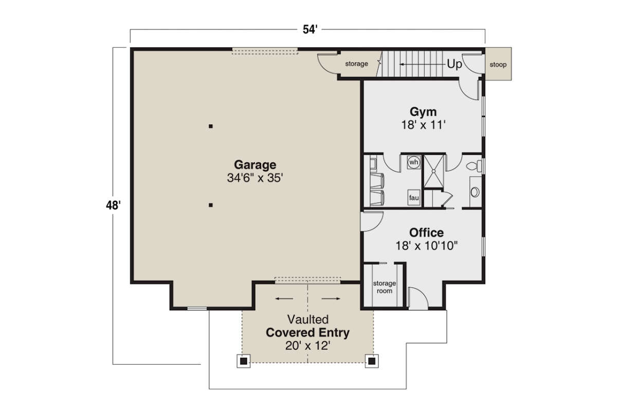 Barn Plan 1,785 Square Feet, Bedroom, Bathrooms Floor Plan