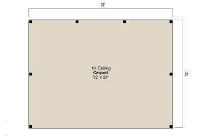 Garage Floor for House Plan #035-01126