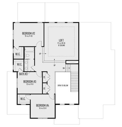 Second Floor for House Plan #8244-00008