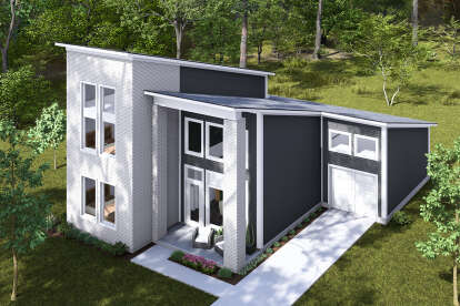 Modern House Plan #4848-00452 Elevation Photo