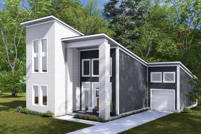 Modern House Plan #4848-00452 Elevation Photo