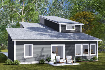 Modern House Plan #4848-00452 Elevation Photo