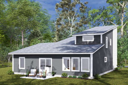 Modern House Plan #4848-00452 Elevation Photo