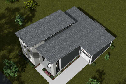 Modern House Plan #4848-00452 Elevation Photo