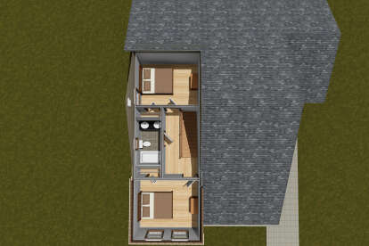 Overhead Second Floor for House Plan #4848-00453