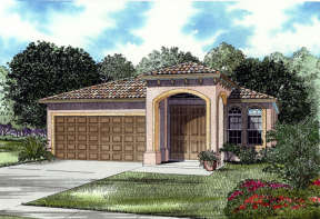 Ranch House Plan #168-00017 Elevation Photo