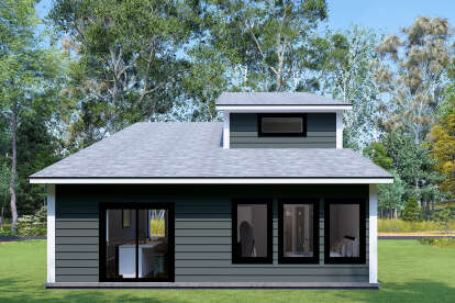 Modern House Plan #4848-00454 Elevation Photo