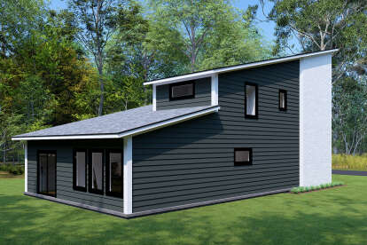 Modern House Plan #4848-00454 Elevation Photo