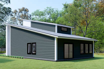 Modern House Plan #4848-00454 Elevation Photo