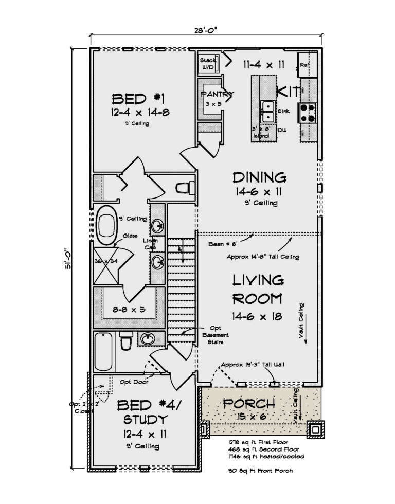 Modern Plan - 1,746 Square Feet, 4 Bedrooms, 3 Bathrooms | Floor Plan ...