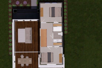Overhead Second Floor for House Plan #4848-00454