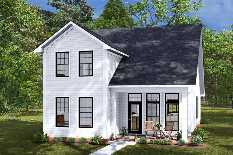 House Plan House Plan #32621 Angled Front Elevation
