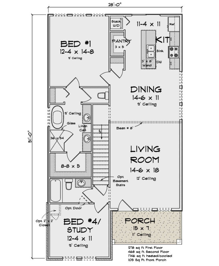 House Plan House Plan #32621 Drawing 1