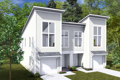 Modern House Plan #4848-00456 Elevation Photo