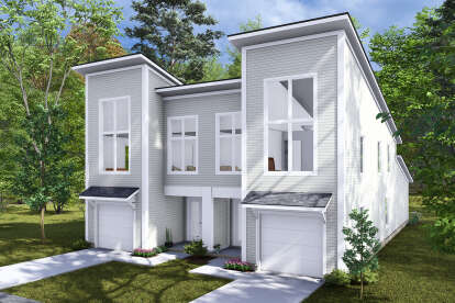Modern House Plan #4848-00456 Elevation Photo