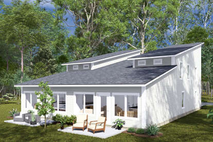 Modern House Plan #4848-00456 Elevation Photo
