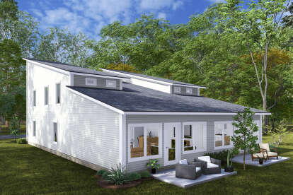 Modern House Plan #4848-00456 Elevation Photo