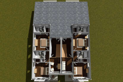 Overhead Second Floor for House Plan #4848-00456