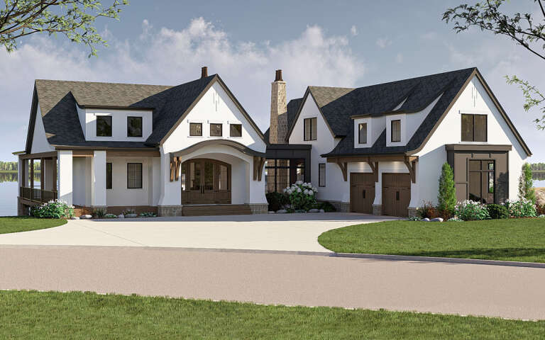 House Plan House Plan #32623 Angled Front Elevation