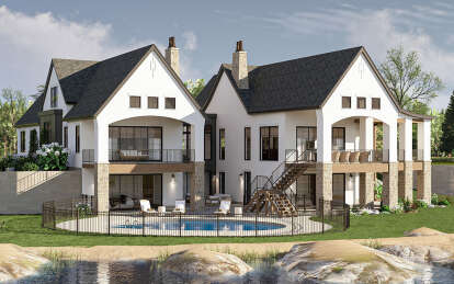 European House Plan #963-01119 Elevation Photo