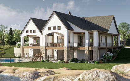 European House Plan #963-01119 Elevation Photo