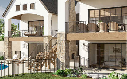 European House Plan #963-01119 Elevation Photo
