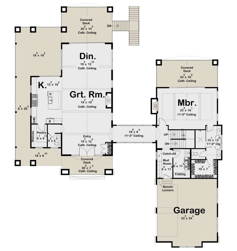 House Plan House Plan #32623 Drawing 1