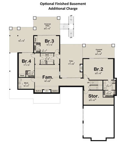 Basement for House Plan #963-01119