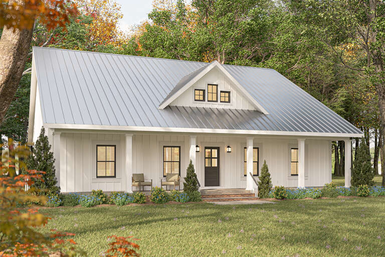 House Plan House Plan #32627 Angled Front Elevation