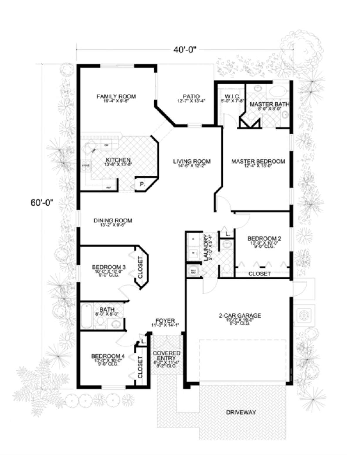 Floorplan 1 for House Plan #168-00018