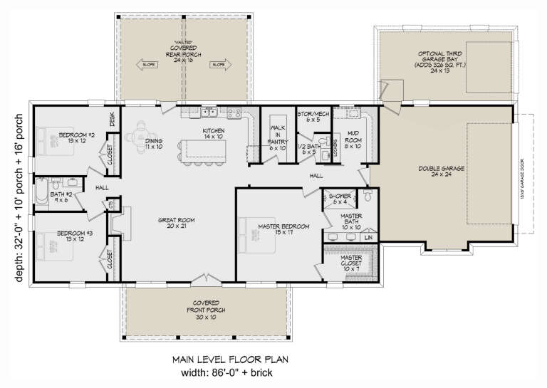 House Plan House Plan #32630 Drawing 1